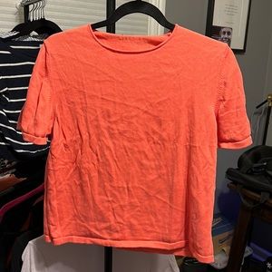 Large Salmon top perfect for work or a Summer afternoon.